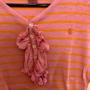 Pink and orange Ralph Lauren top